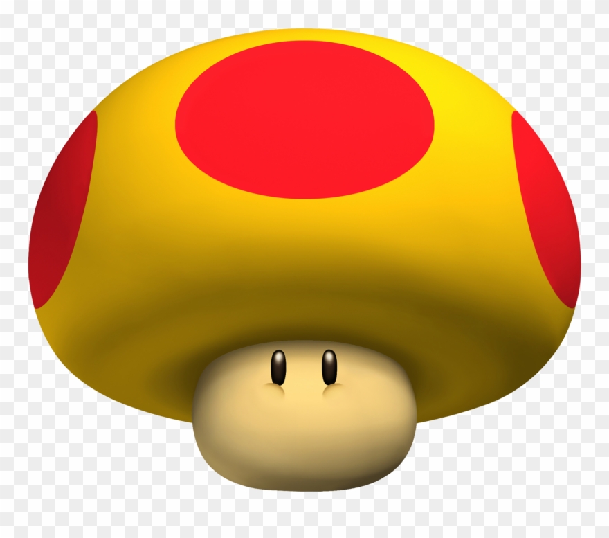 Mushroom Clipart Yellow Mushroom - Rocket From Mario Kart - Png Download