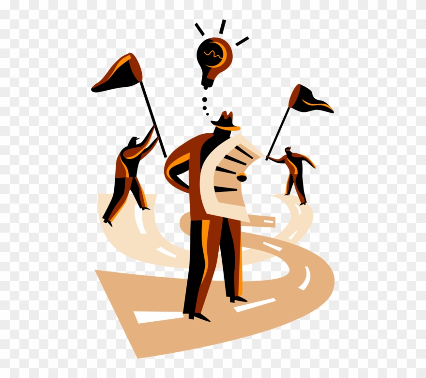 Vector Illustration Of Shrewd Secretive Businessman - Illustration Clipart