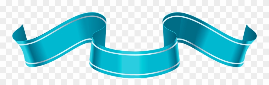 Clip Art Sky - Sky Blue Ribbon Png Transparent Png