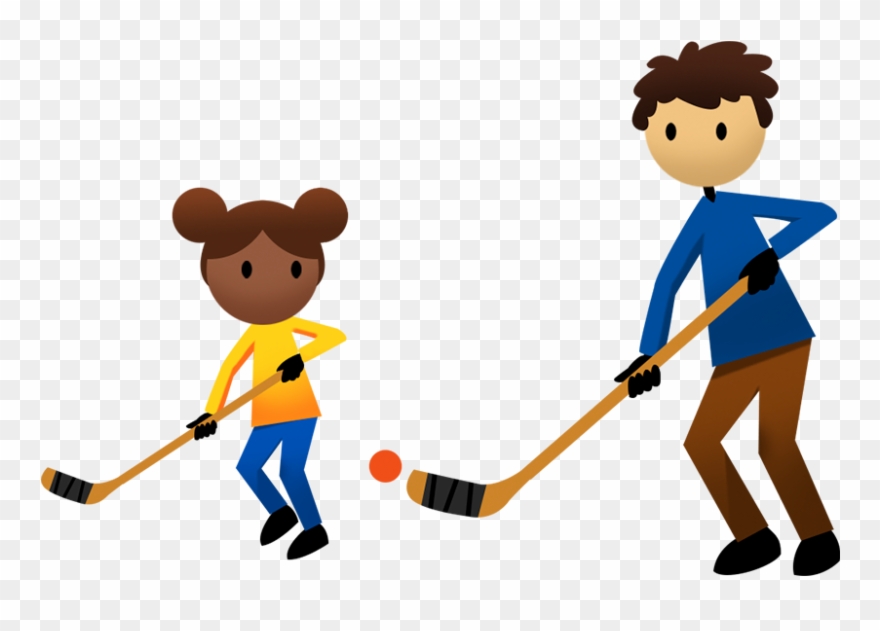 Activities Active For Life Ball Hockey Children - Clip Art Floor Hockey - Png Download