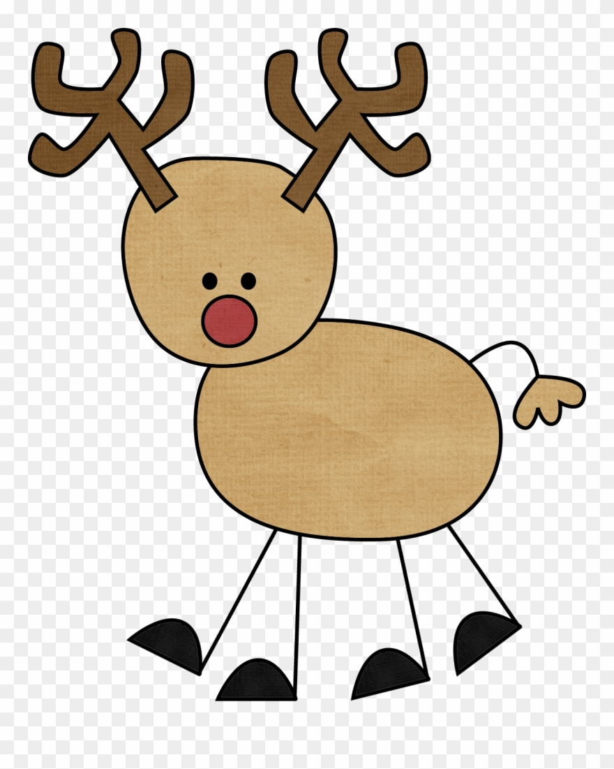 First Grade Fanatics - Kids Drawing Of Reindeer Clipart