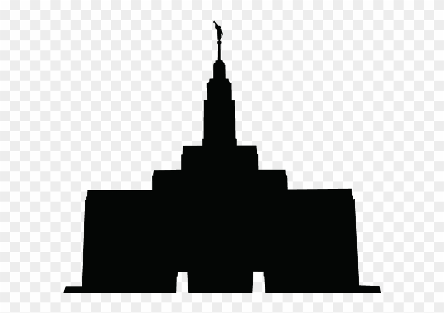 Latter Day Clip Art Draper Utah Temple Silhouette Clipart - Draper Utah Temple - Png Download