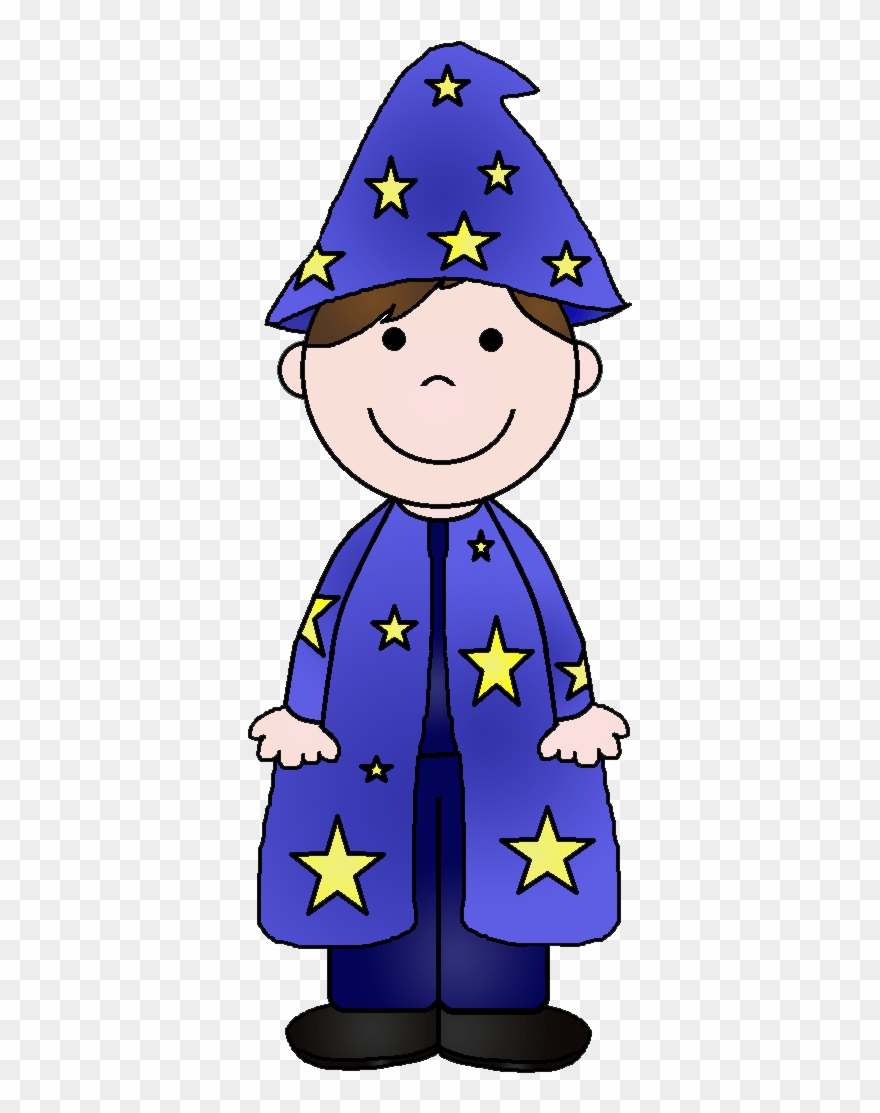 Young Clipart - Clip Art Girl Wizard - Png Download