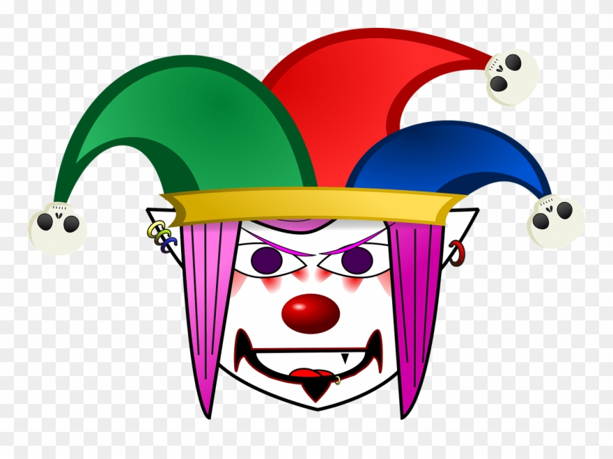 Jester Clipart Harley Quinn - Haunted Circus - Png Download