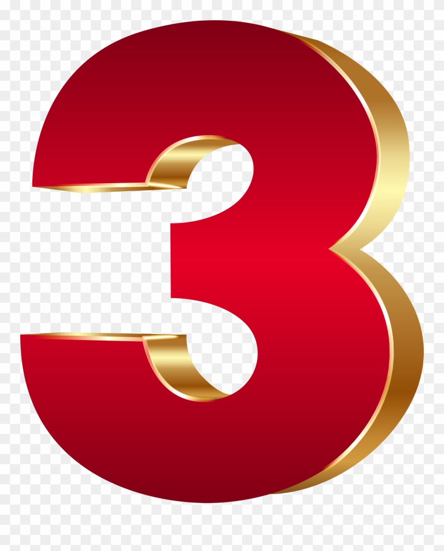 Png Royalty Free Library D Number Three Clipart