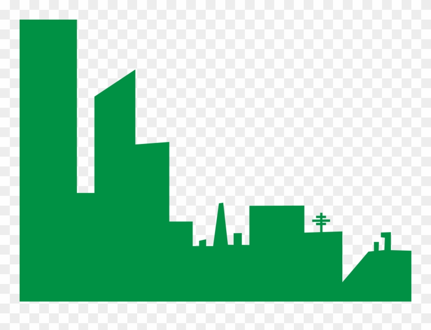 Citybackdrop Free Images - Green Build Clip Art - Png Download