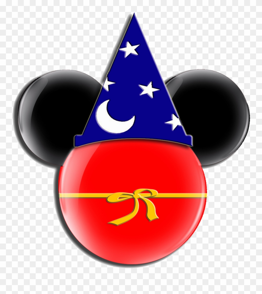 Disney Ears Clip Art - Sorcerer Mickey Mouse Head - Png Download