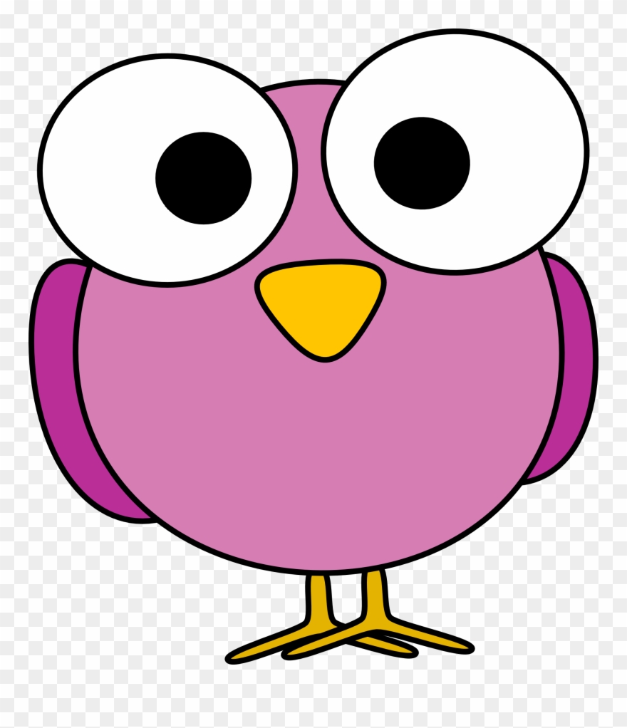 Clip Arts Related To - Cute Cartoon Bird With Big Eyes - Png Download