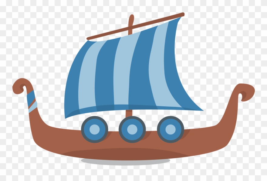 Viking Ship Clipart Beached - Viking Longship Clipart - Png Download