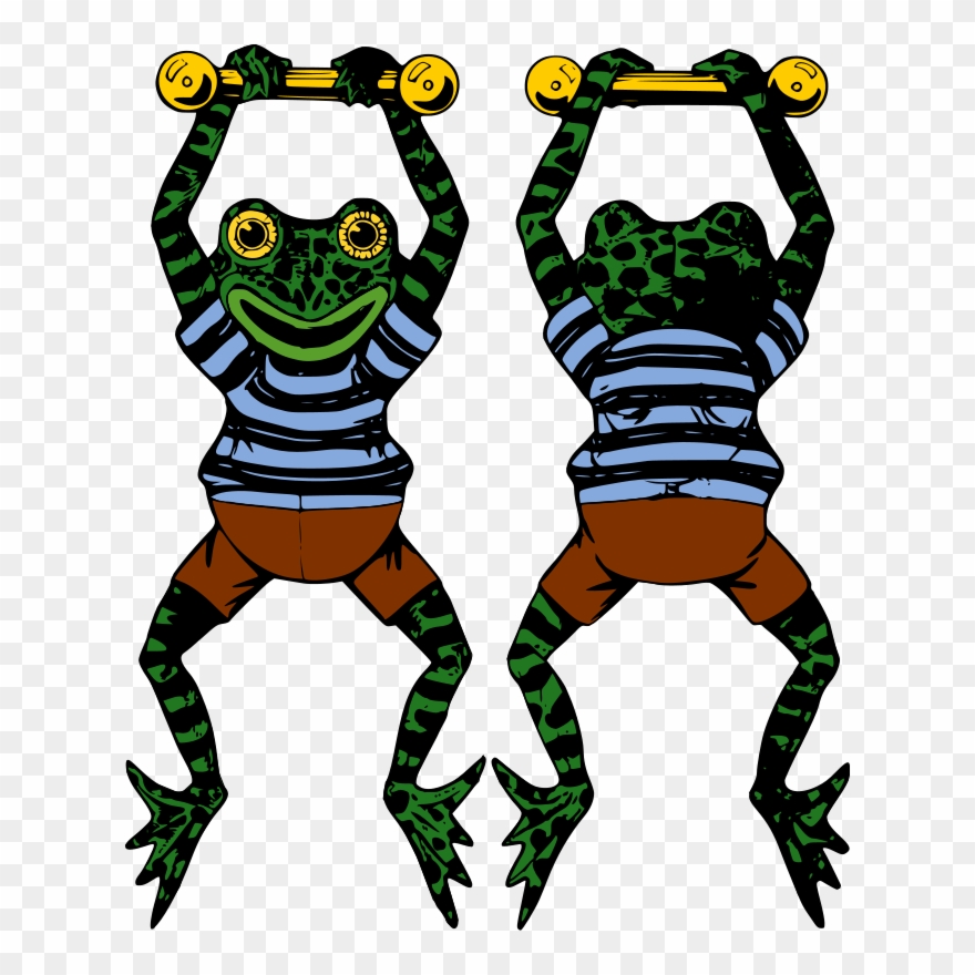 Frog Clipart - Acrobat Frogs Keychain, Adult Unisex, Size: 2.25", - Png Download