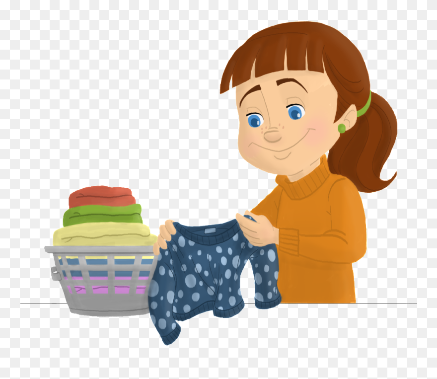 Sports Clip Art - Folding Laundry Clip Art - Png Download