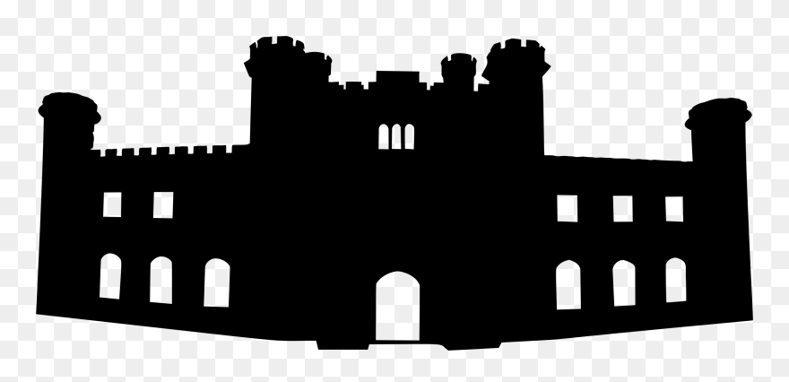 Lowther Castle Silhouette Logo Black - Silhouette Palace Clip Art - Png Download
