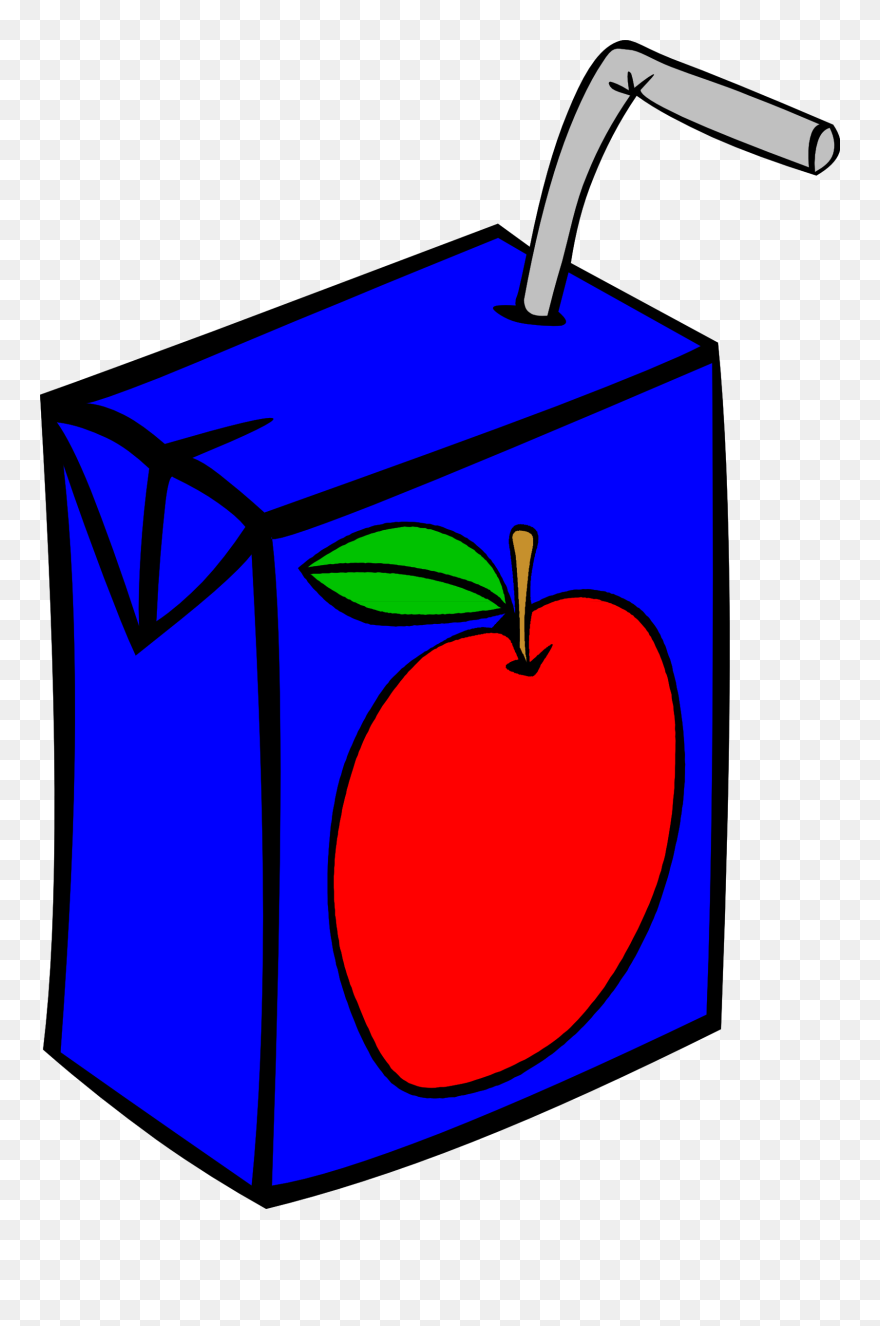 Banner Library Library Onlinelabels Clip Art Fast - Apple Juice Box - Png Download