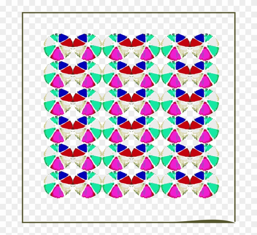 Quilt Art Borders And Frames Picture Frames Painting - Clip Art - Png Download