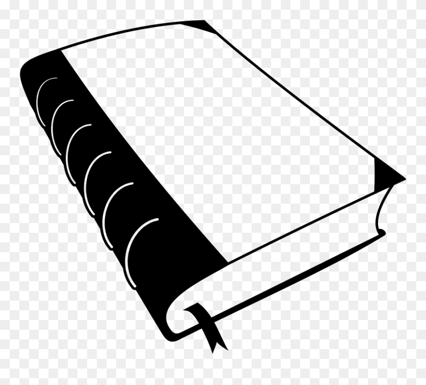 Open Book Clipart Black And White - Line Drawing Of Book - Png Download