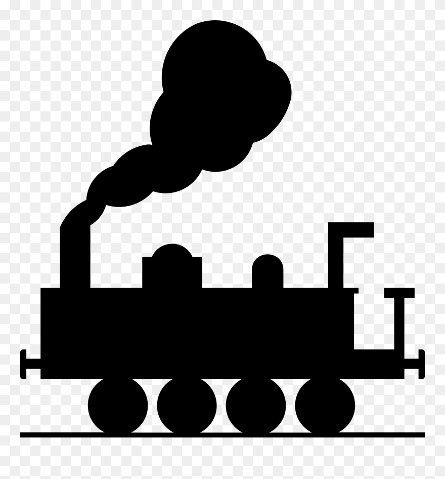 Steam - Train Clip Art - Png Download