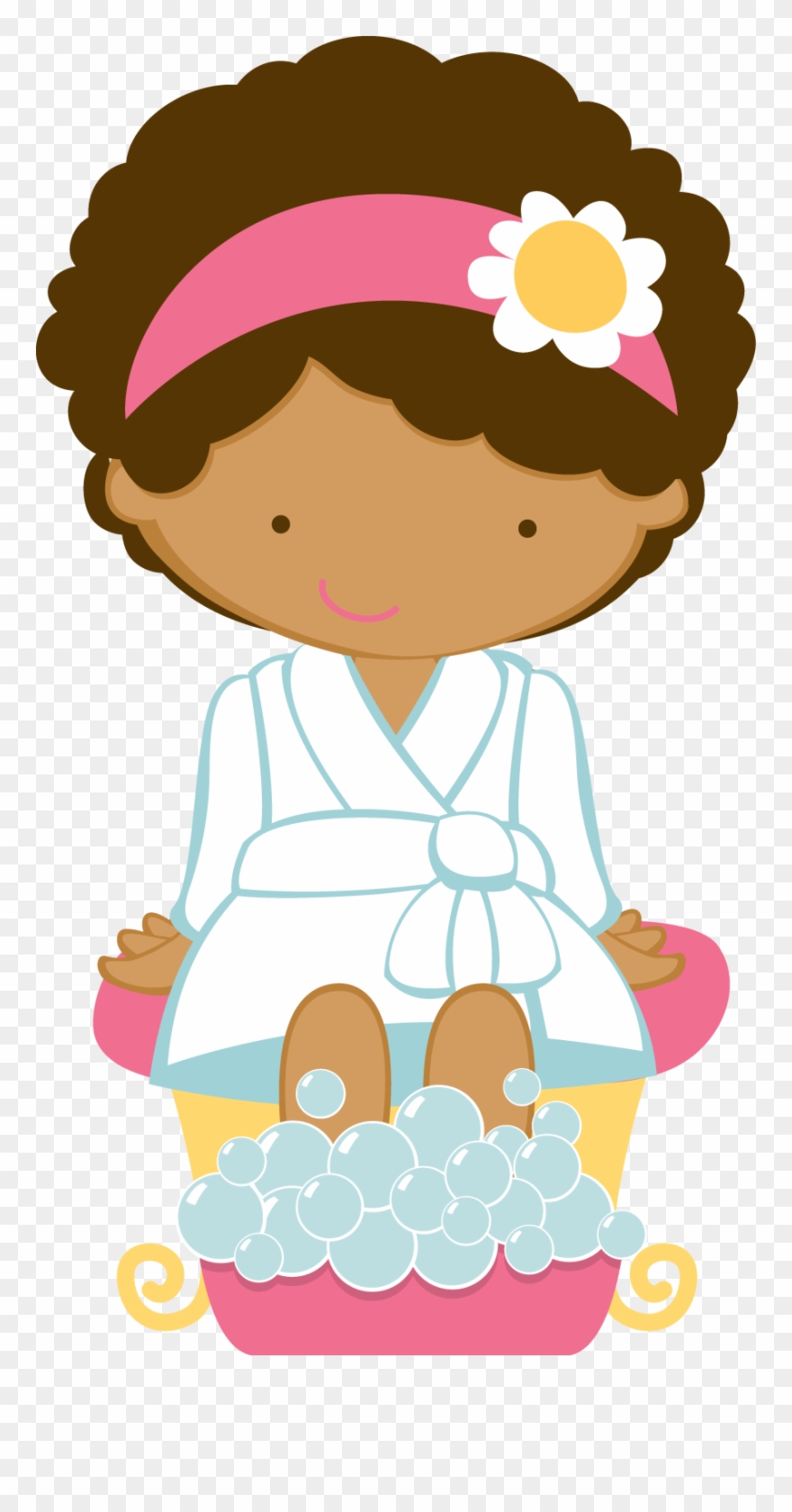 Banho E Etc - Spa Party Invitations Clipart