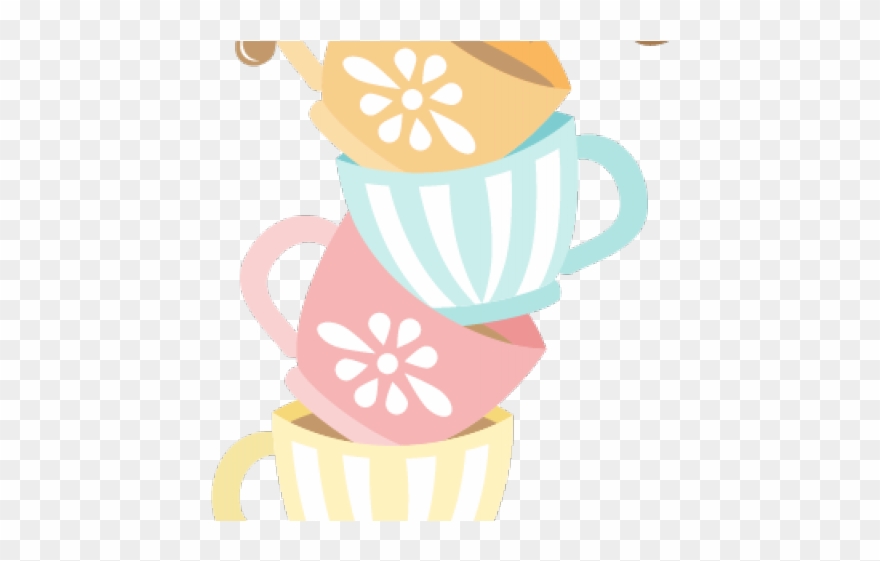 Tea Party Clipart Children's - Tea Cups Clipart Png Transparent Png