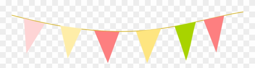 Picnic Border Clipart - Triangle Flag Png Transparent Png