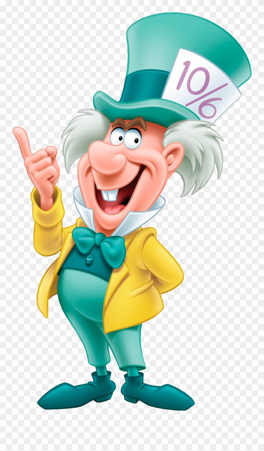 Mad Hatter Disney - Alice In Wonderland Png Clipart