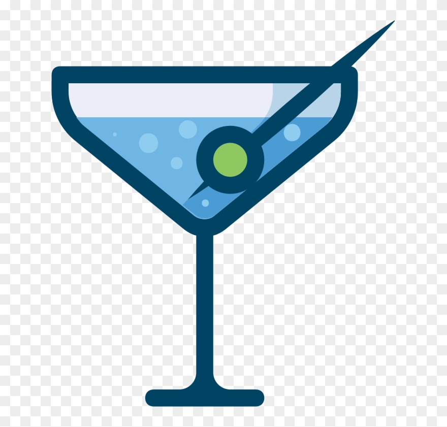 Cocktail Vodka Alcoholic Drink Martini Gin - Gin Clipart - Png Download