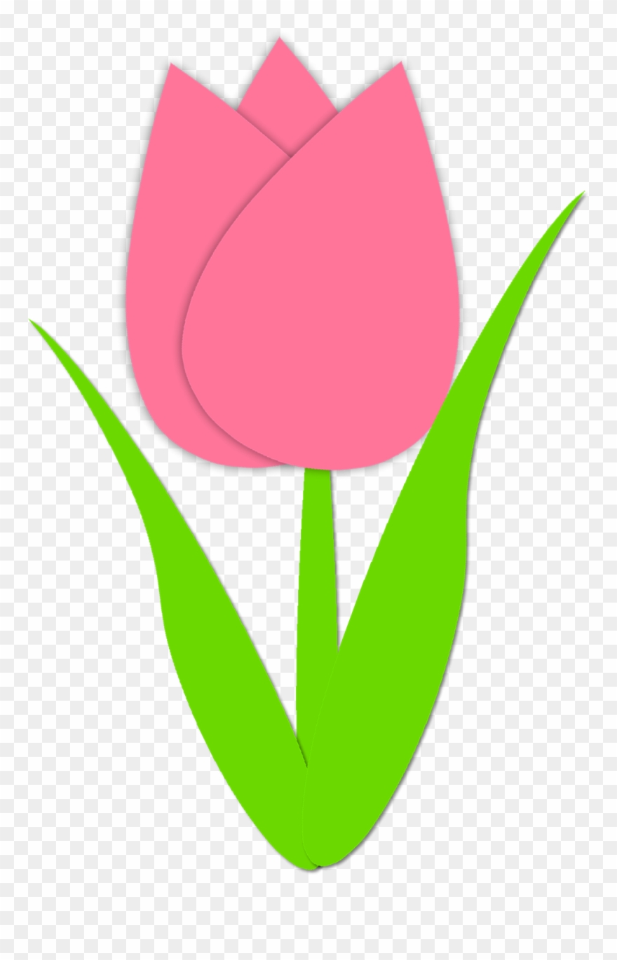 Tulip Clipart - Simple Tulip Clip Art - Png Download