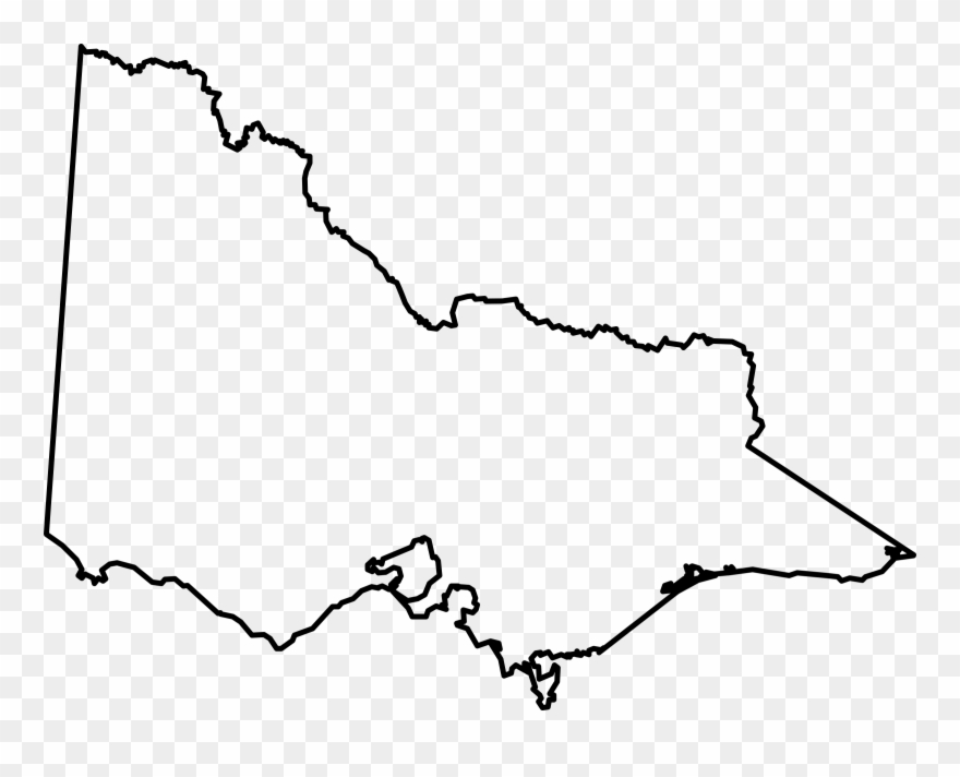 Bicycle Wheel Clipart - Blank Map Of Victoria - Png Download