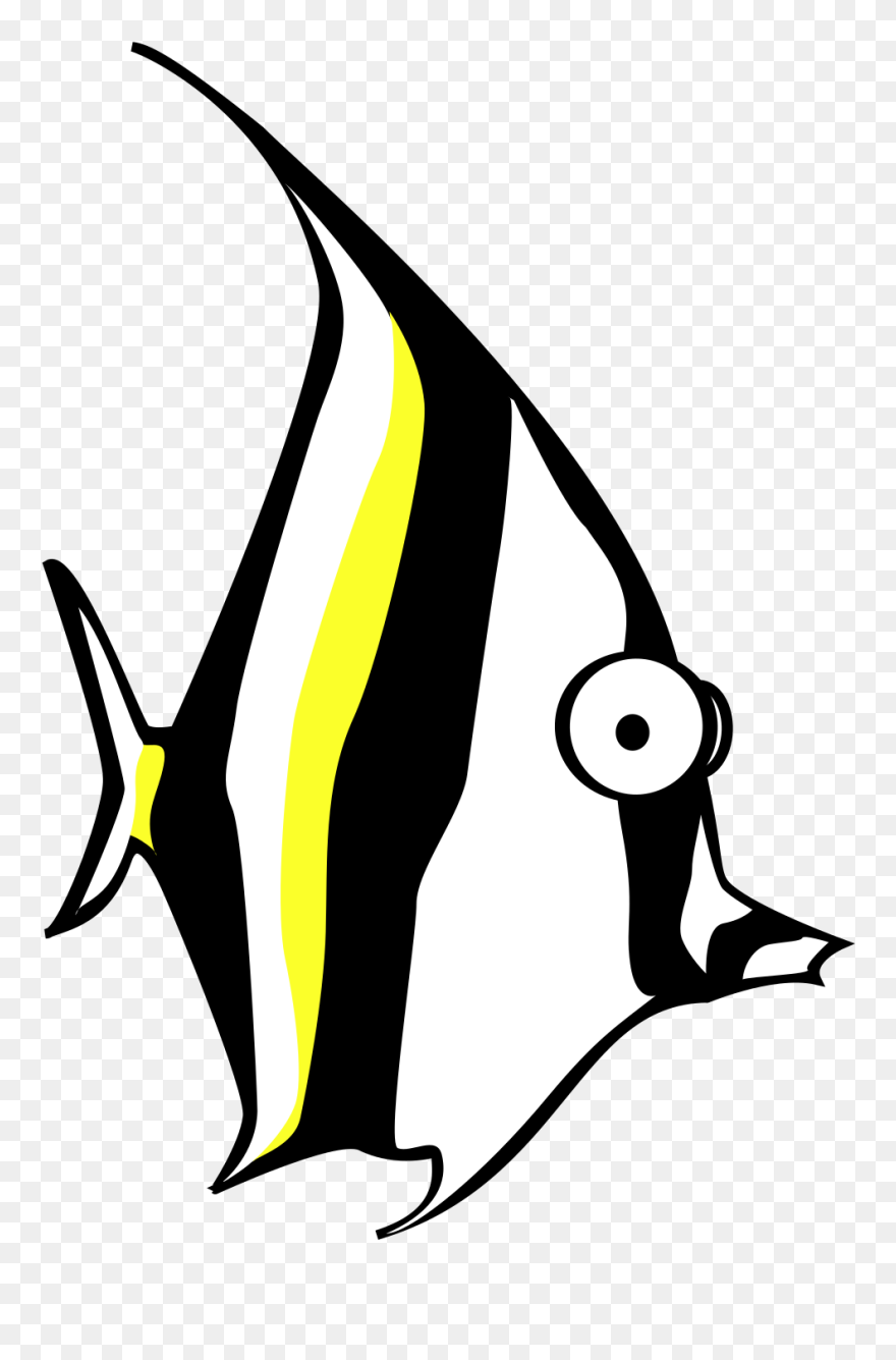 Zebra Clip Art Download - Draw A Zebra Fish - Png Download
