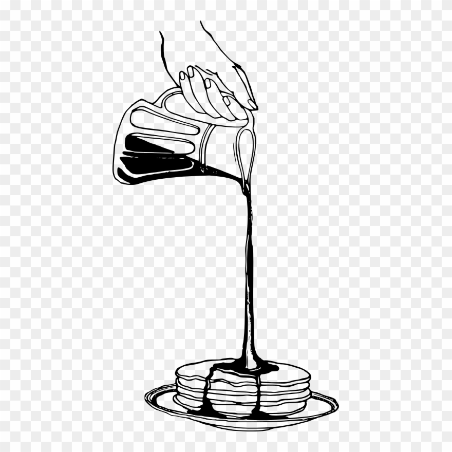 Maple Syrup - Pancake And Syrup Drawing Clipart