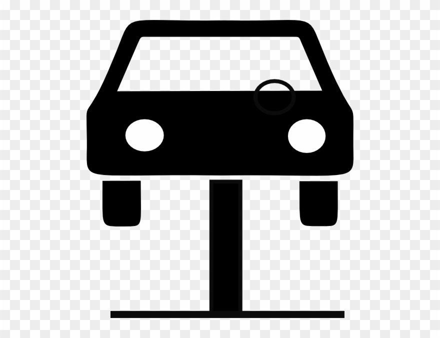 Car Repair Free Clipart - Car On Lift Icon - Png Download