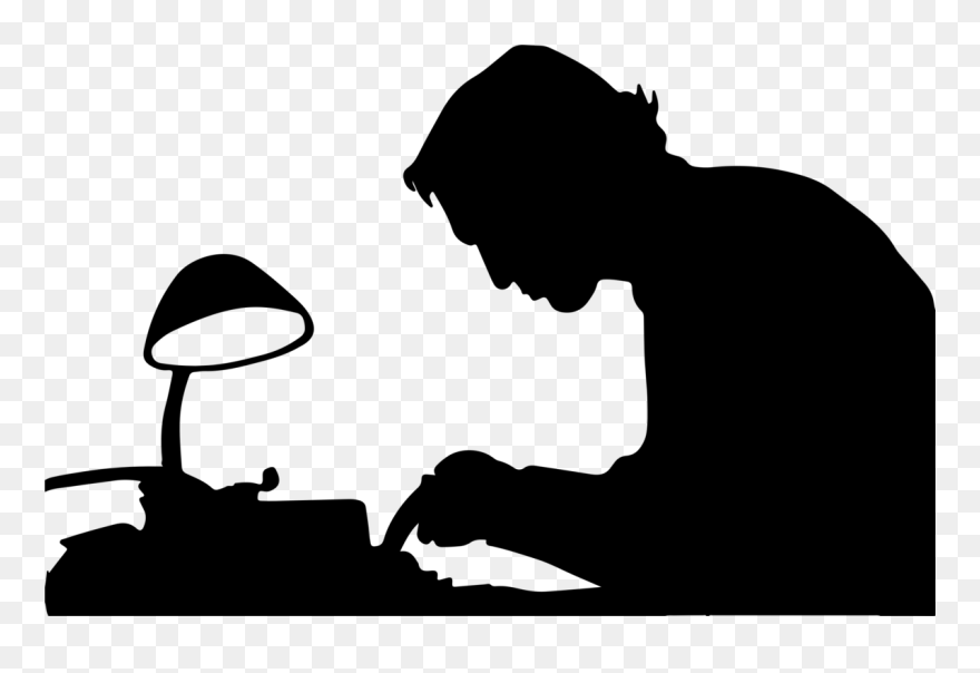 Download Typing Silhouette Png Clipart Typing Clip - Man Typing Silhouette Transparent Png