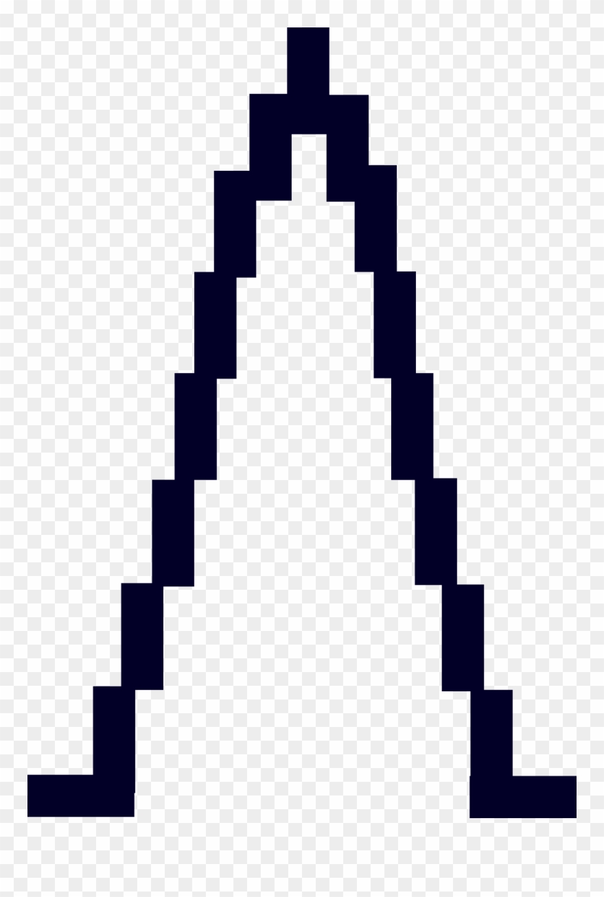 Skyscraper Silhouette Clipart, Vector Clip Art Online, - طرق رسم برج خليفه - Png Download