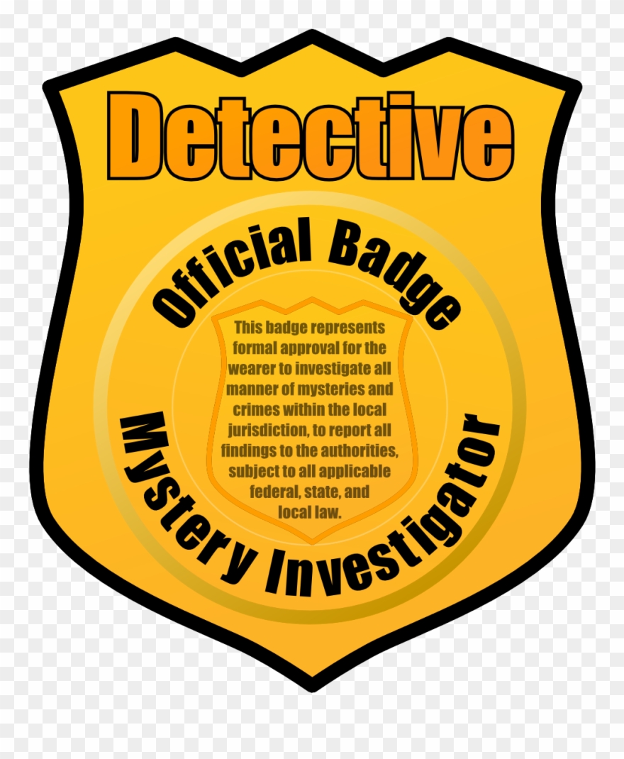 Detective Badge By Eady - Detective Badge Clipart - Png Download