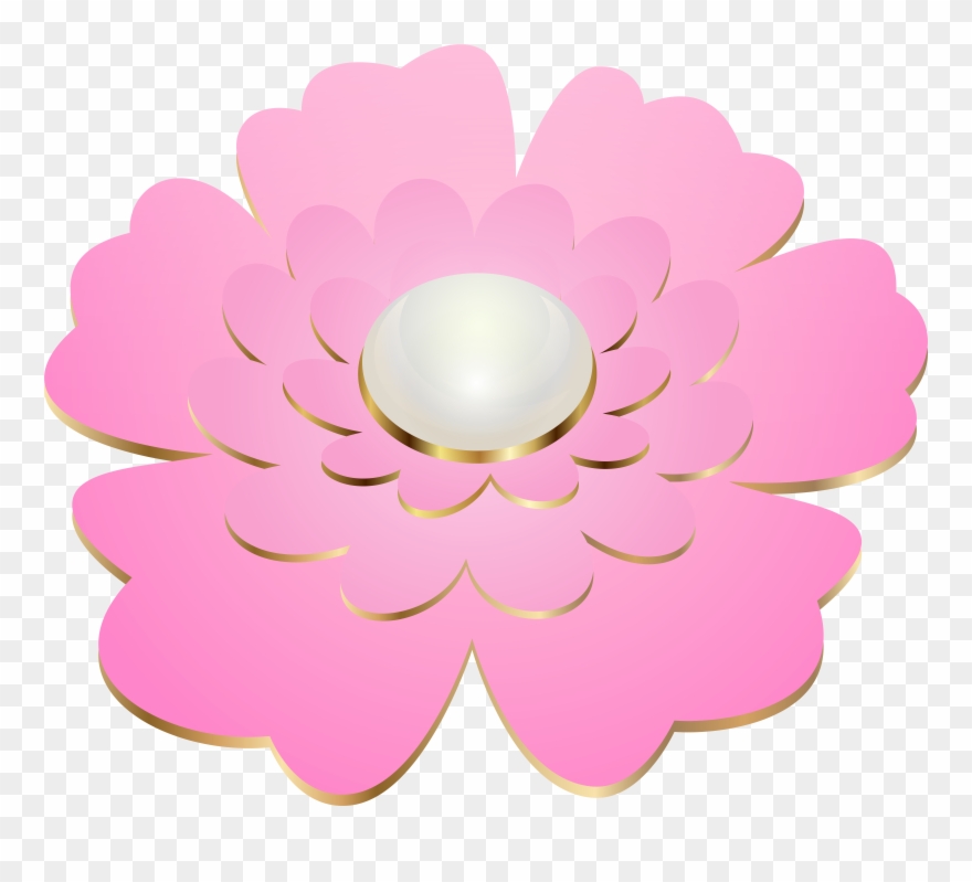 Pink Decorative Flower Transparent Clip Art - Artificial Flower - Png Download