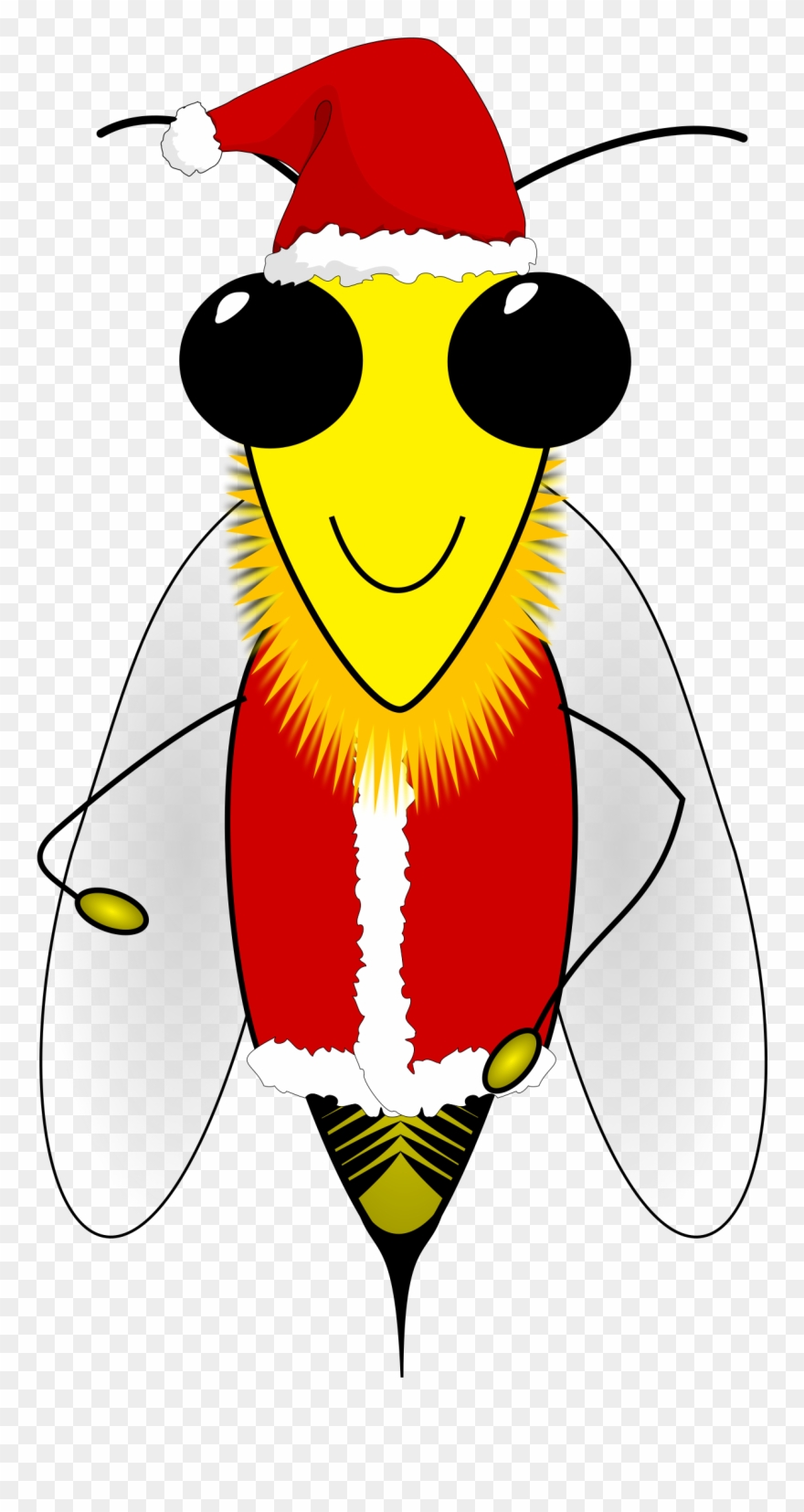 Bee Santa Clipart