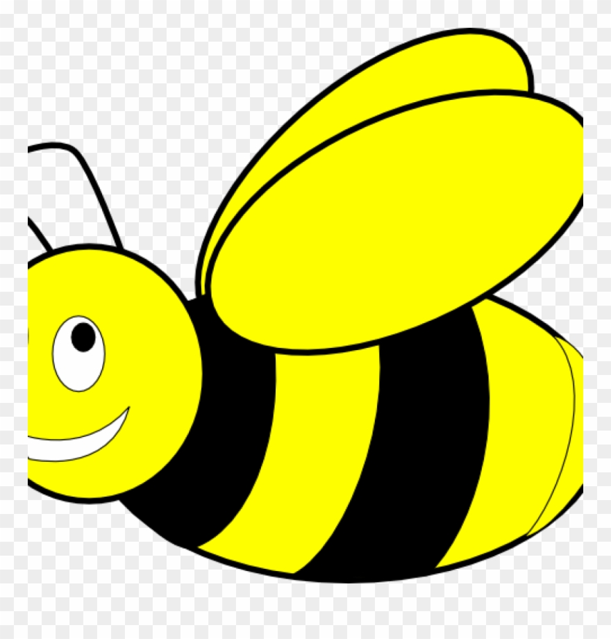 Honeybee Clipart Black And Yellow Honey Bee Clip Art - Colouring Pages Of Honeybee - Png Download