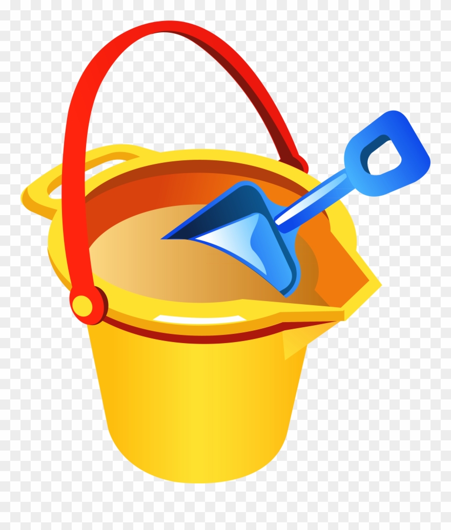 Sand Clipart Beach Bucket - Transparent Background Beach Clipart - Png Download