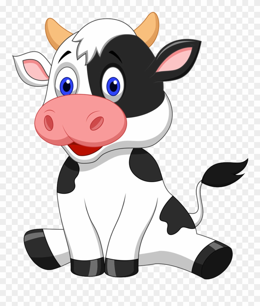 Cow Clip Art Transparent Background Picture Transparent - Transparent Background Cow Clipart - Png Download