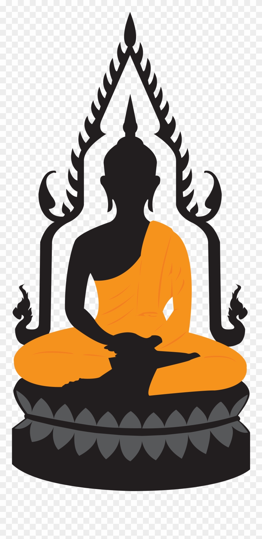 Banner Royalty Free Download Clipart Meditation - Buddha Clipart Png Transparent Png