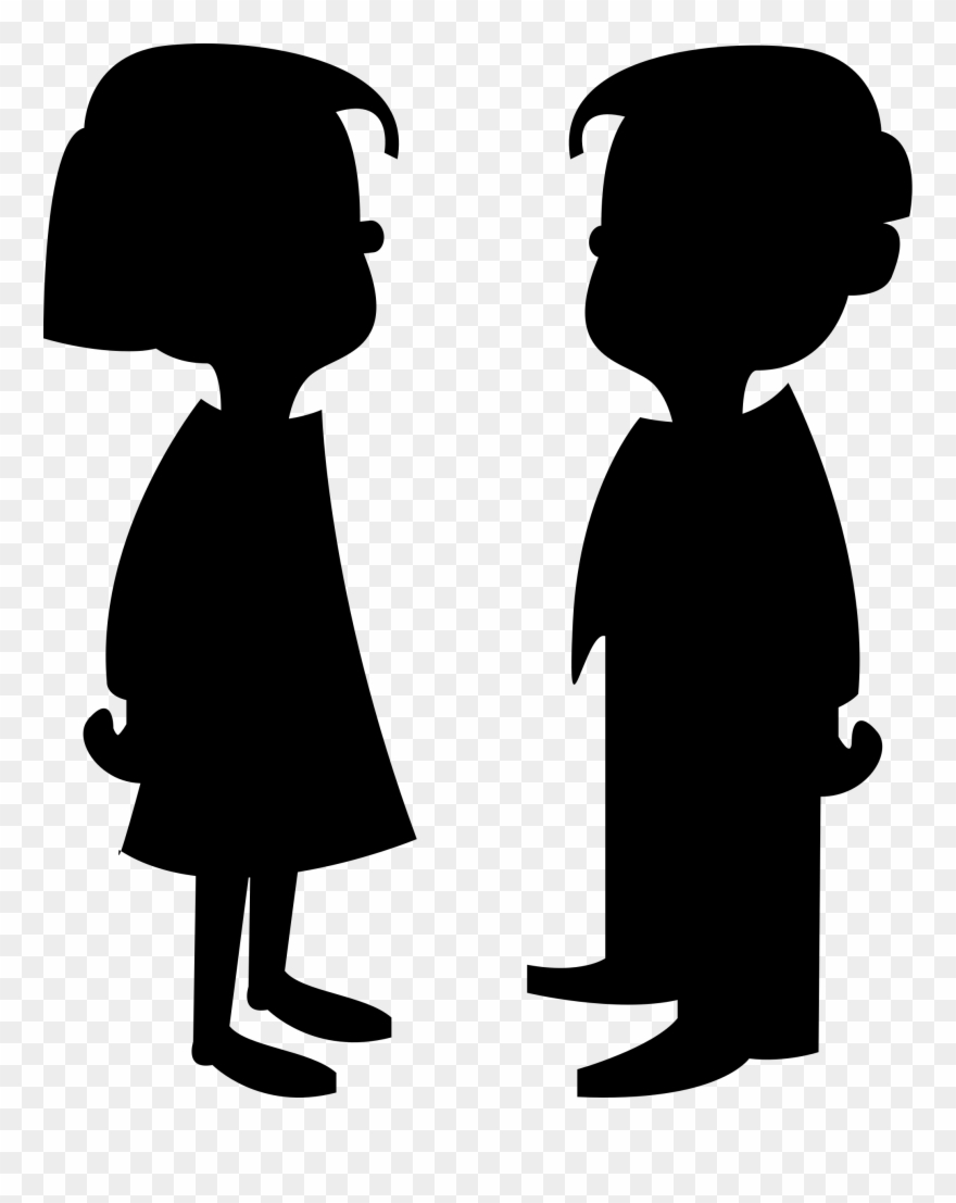 Clipart - Cartoon Girl And Boy - Png Download