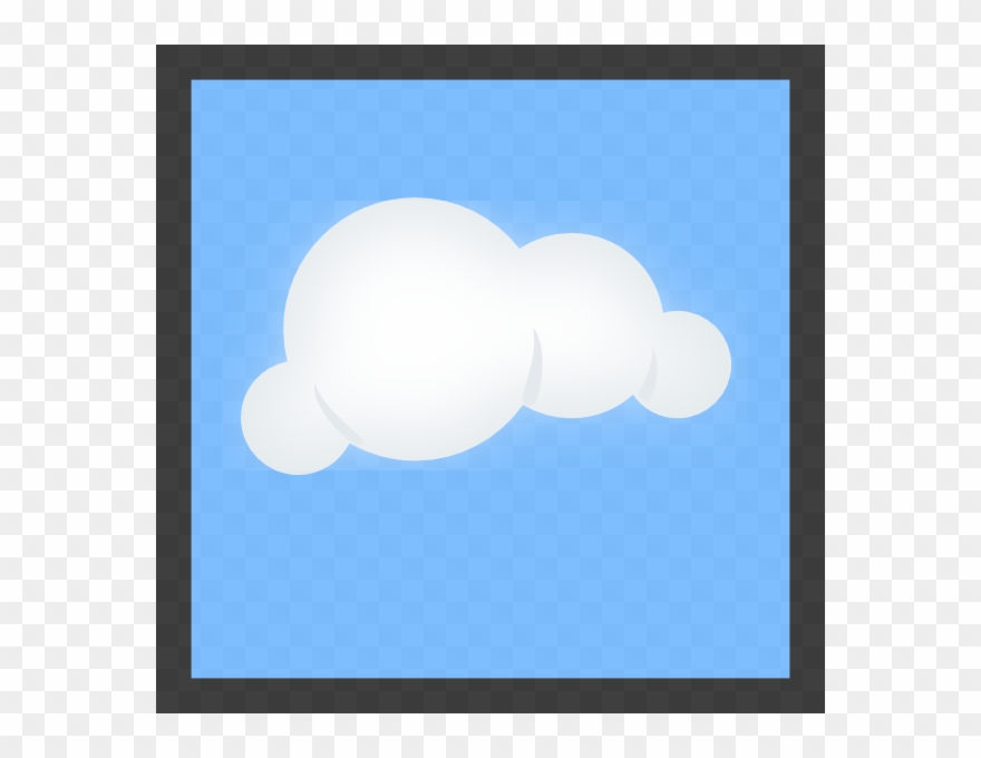Cartoon Cloud With Blue Background Clipart Cloud Clip - Cartoon Cloud With Blue Background - Png Download