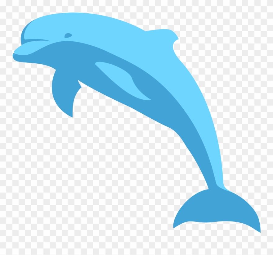 Blue Dolphin Clipart - Png Download