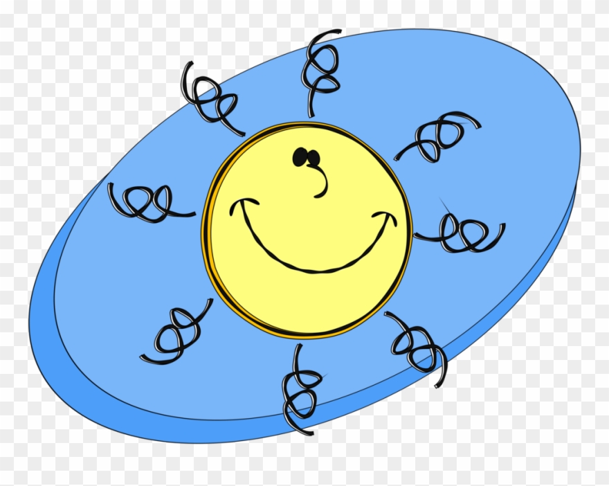 Clipart - Sun - De Luna Y Sol Sonrientes - Png Download