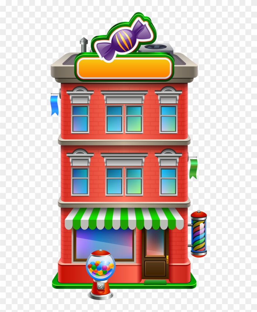 Candy Clipart, House Clipart, Craft Images, Cottage - Candy Store Clipart - Png Download
