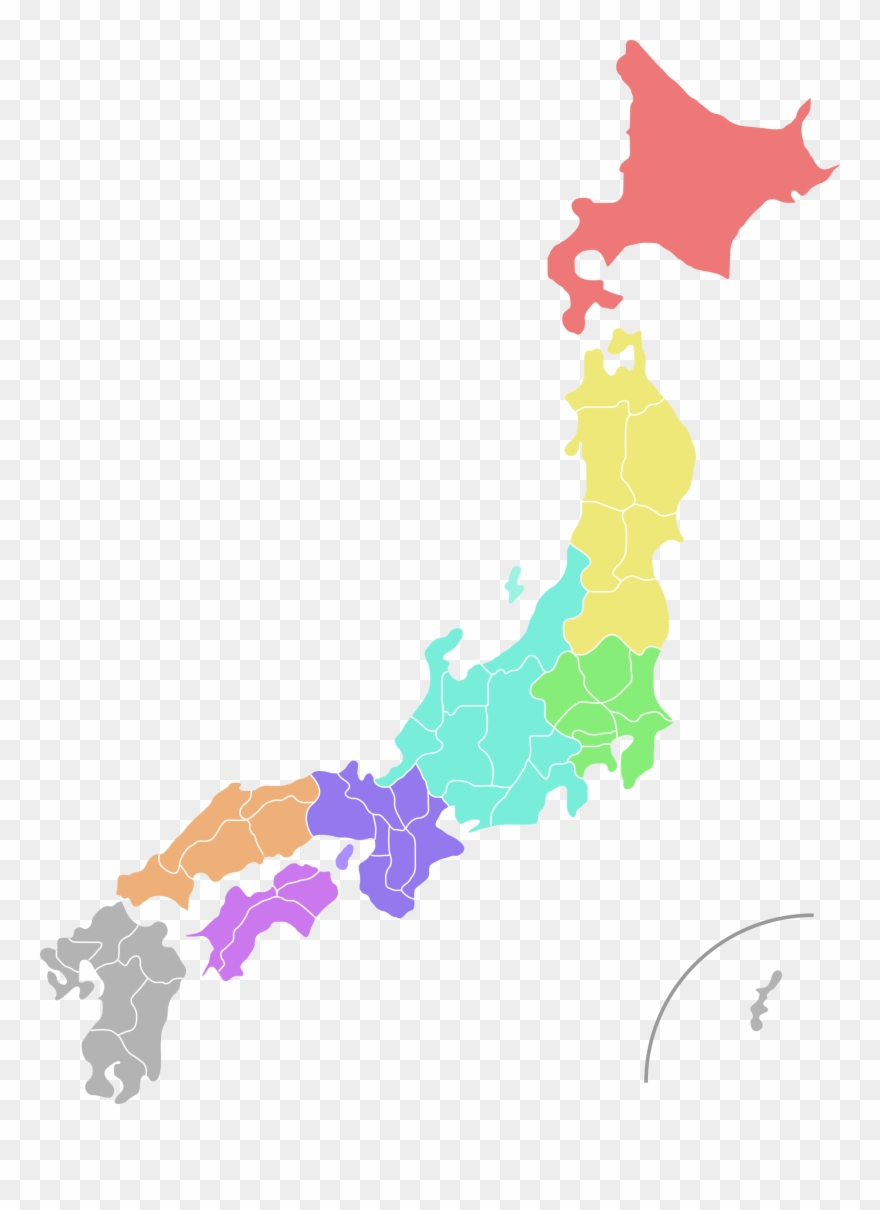 Shape - Japan Map Vector Png Clipart