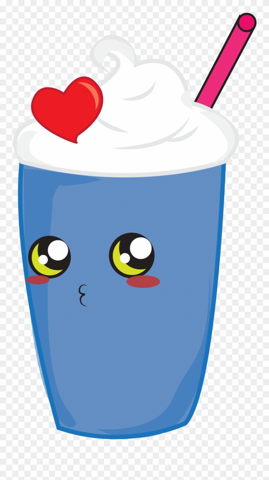 Milkshake Cliparts Free - Blue Milkshake Png Transparent Png