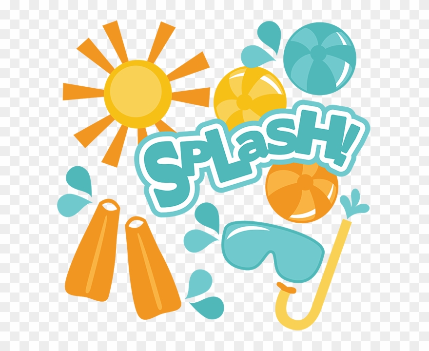 Clip Art Of Splash - Pool Day Clip Art - Png Download