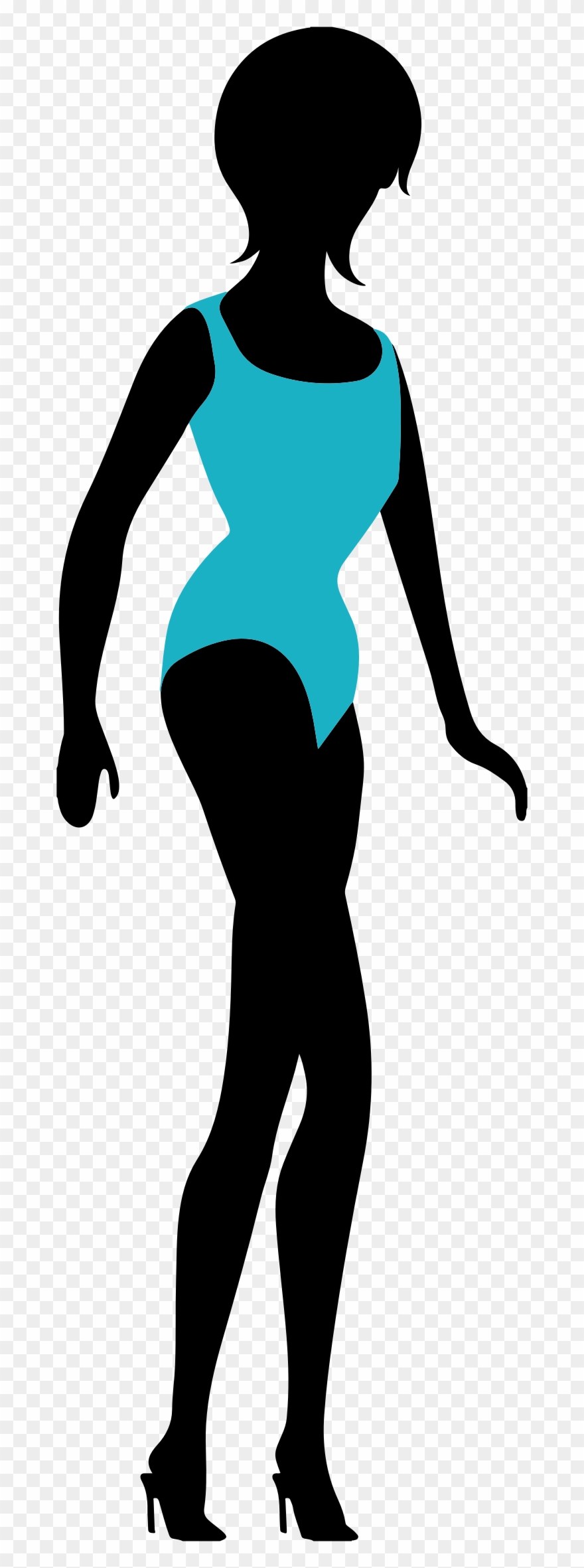 Big Image - Bikini Woman Silhouette Png Clipart