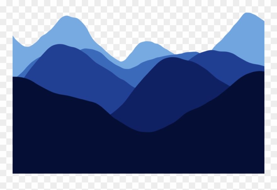 Mountain Silhouette Clipart Clip Art - Mountains Silhouette - Png Download