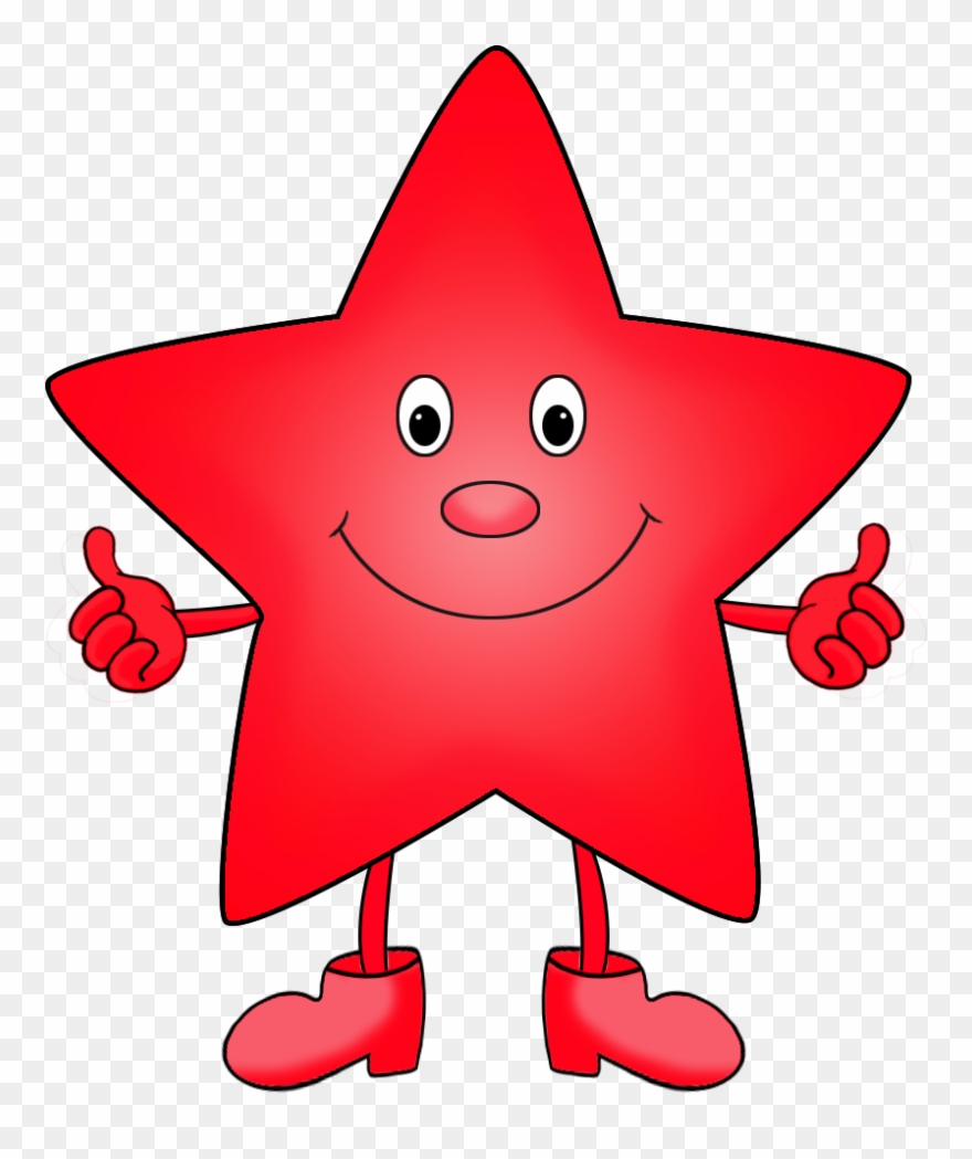 Cartoon Colorful Star Clipart - Png Download